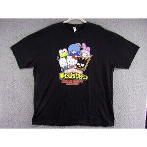 My Hero Academia Hello Kitty Friends Mens Shirt Size XXL Sanrio Graphic 2XL